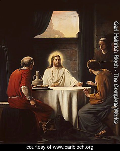 Carl Heinrich Bloch - Supper at Emmaus