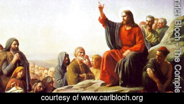 Carl Heinrich Bloch - The Sermon on the Mount [detail #1]