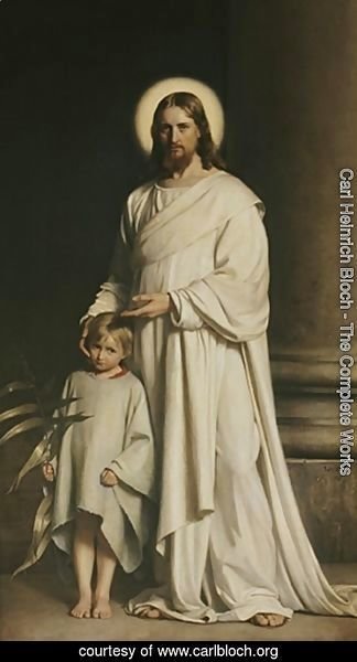 Carl Heinrich Bloch - Christ and a Boy