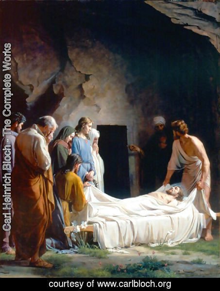 Carl Heinrich Bloch - The Burial of Christ